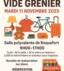vide grenier roquefort 11 novembre