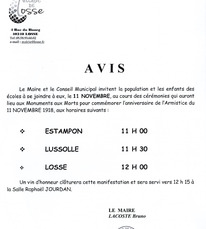 11 novembre Losse