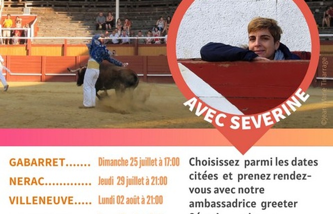 Séverine, en direct de la course landaise 2 - Saint-Justin